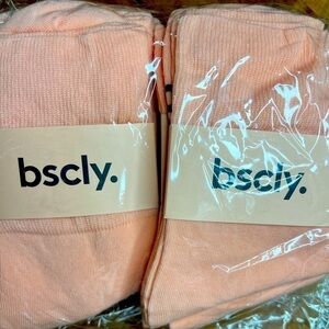 🆕 bscly. Brand New Lightweight Organic Cotton Pink Ladies Socks 5 Pairs NEW